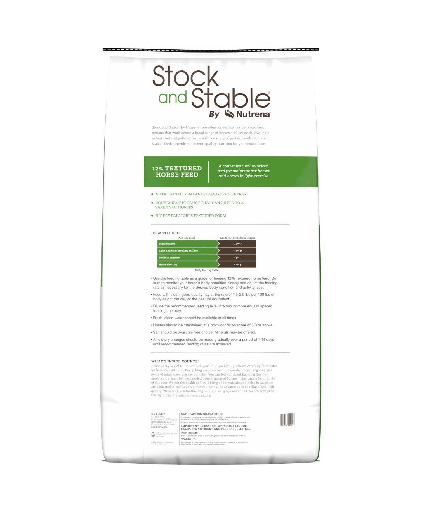 Stock and Stable 12% Textured Horse Feed