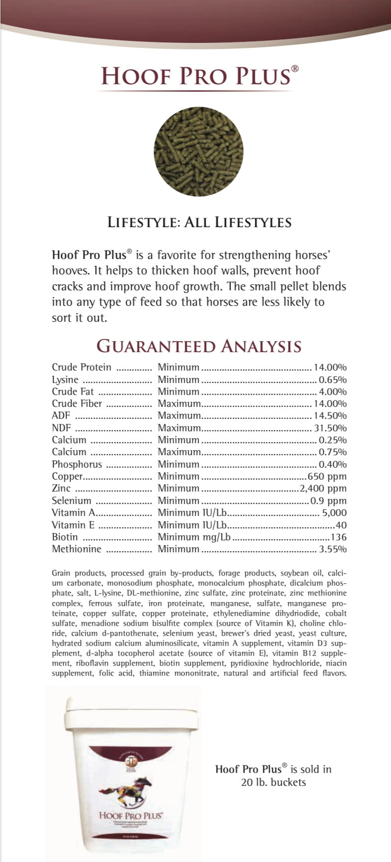 Excel Equine Hoof Pro Plus 20lbs