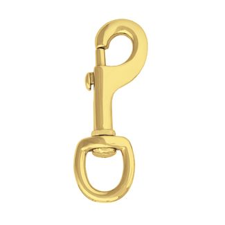 Swivel snap brass plate