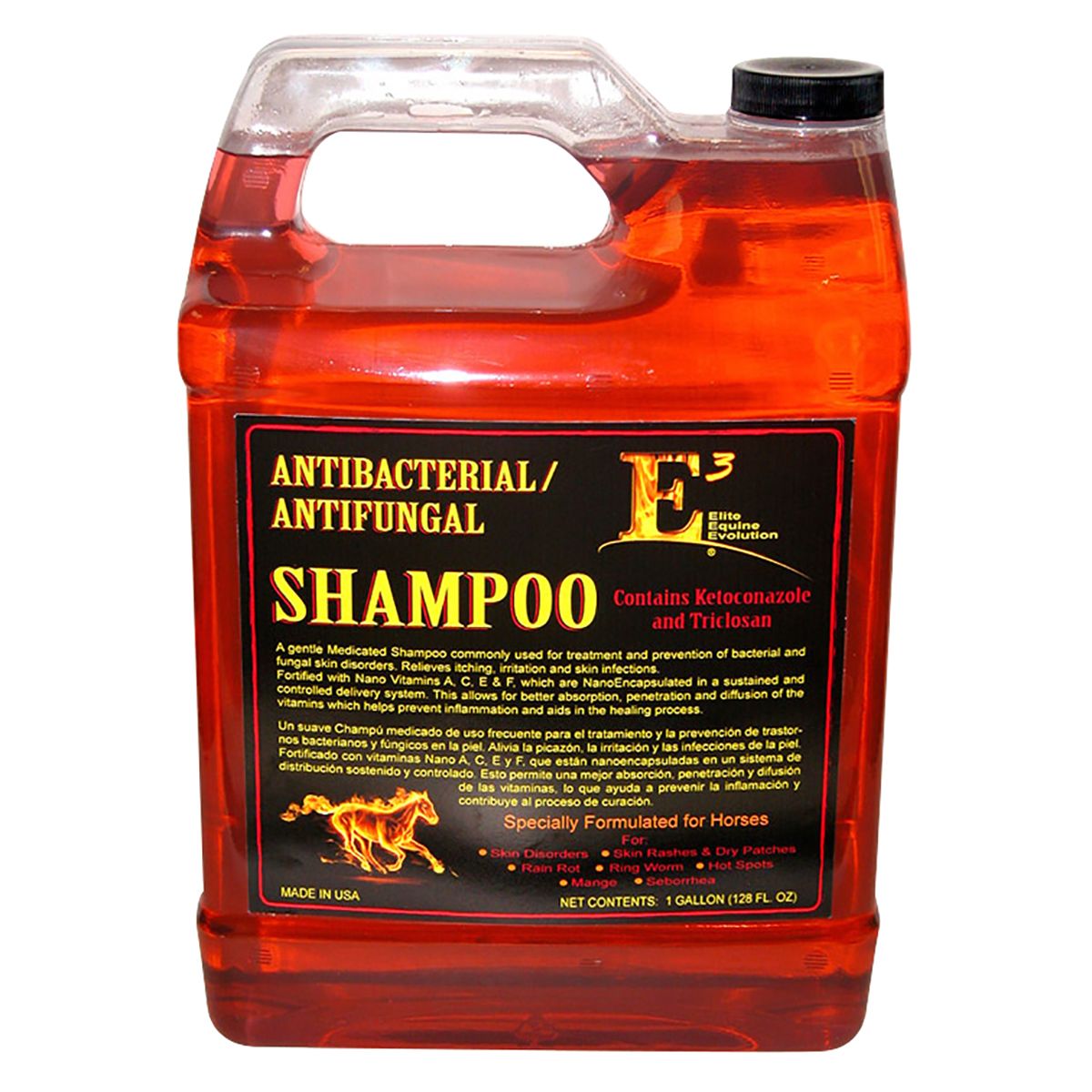 E3 Equine Antibacterial/Antifungal Shampoo Gallon