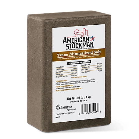 American Stockman Trace Mineral Block 4lbs