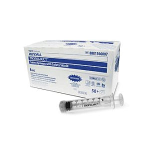 Monoject Syringes 6cc Luer Lock 50 ct