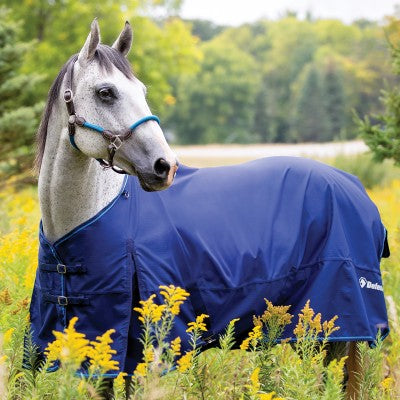 Defender 600D Ripstop Detachable Neck Turnout Sheet-Navy
