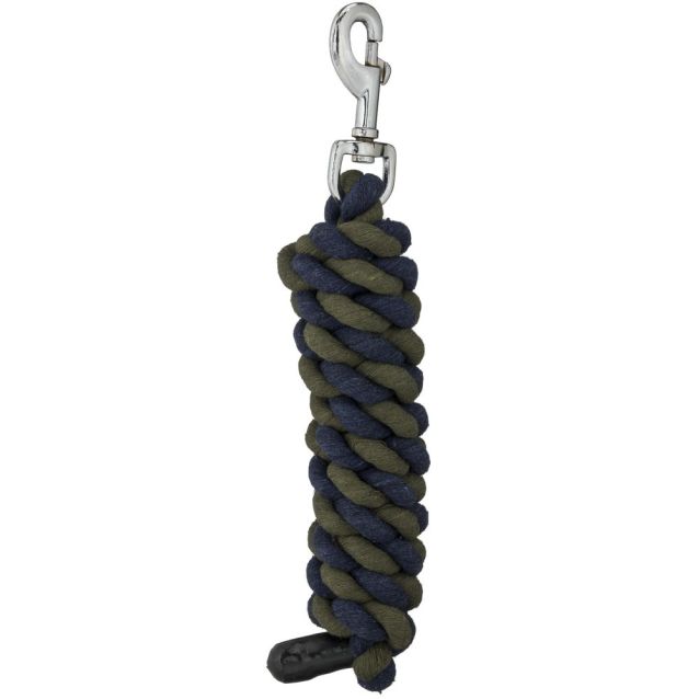Tough1 6ft Cotton Lead with Bolt Snap - Navy/Hunter Green