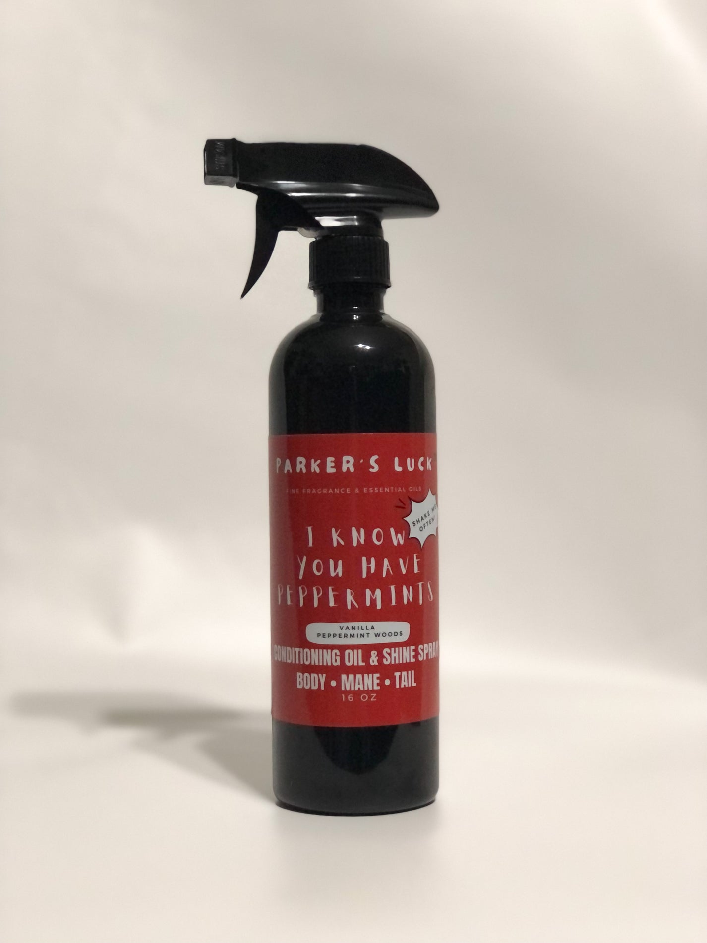 Parkers Luck Peppermint Shine Spray 16oz