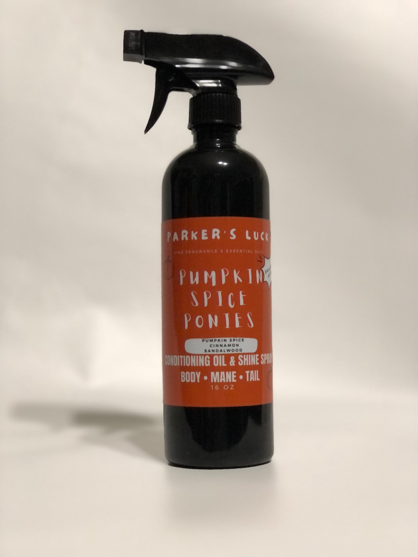 Parkers Luck Pumpkin Spice Ponies Conditioning Oil Shine Spray 16oz