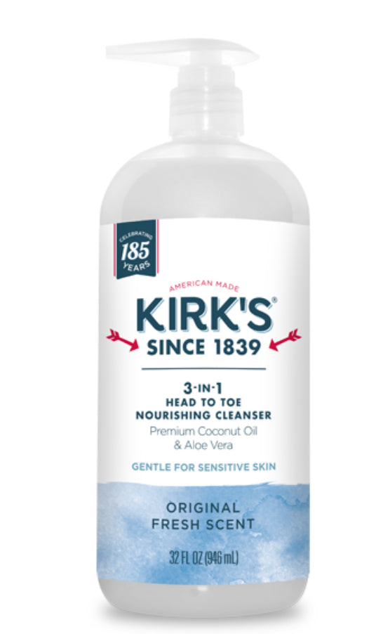 Kirk’s 3 in 1 nourishing cleanser