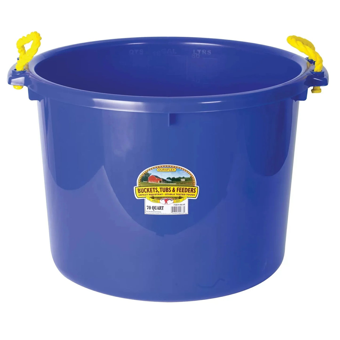 Muck Tub 70qt - Blue w/ Rope Handles