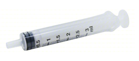 Syringe 3cc Luer Slip