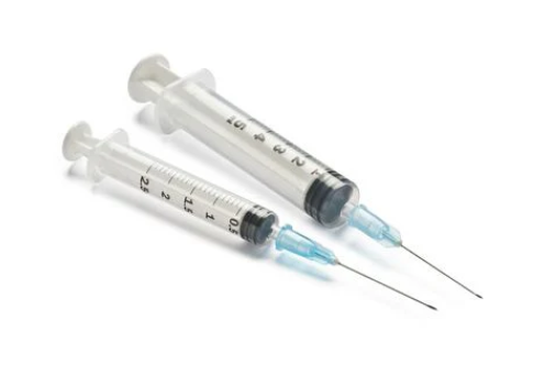 Syringe with Needles 3 cc Luer Lock 22 ga x 1.5"
