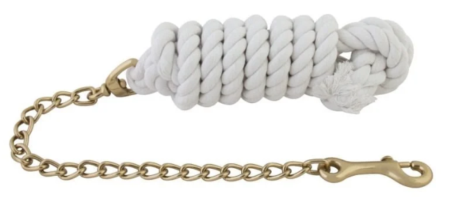 Formay Lead Rope with Brass Plated Chain