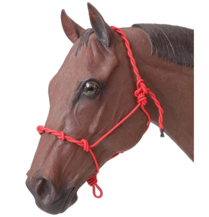 Tough1 Knotted Rope Halter with Twisted Crown