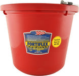 Fortiflex Flat back bucket 20 quart RED