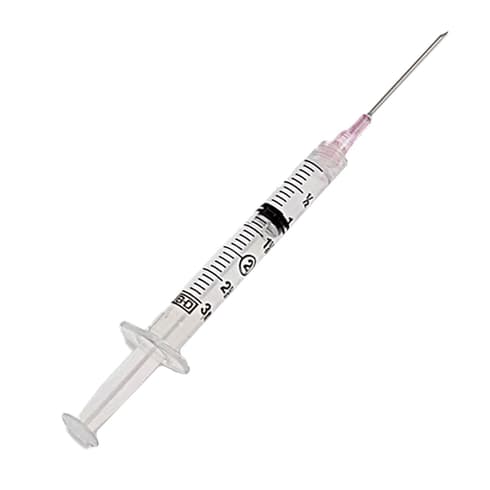 Ideal Syringes with Needles 3 cc Luer Lock 18 ga x 1.5" - 100 ct