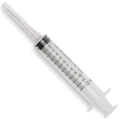 Syringes 12ml Luer Lock 18g x 1"