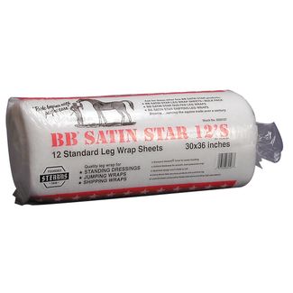 BB Satin Star 12ct Leg Wrap Sheets 30x36 inches