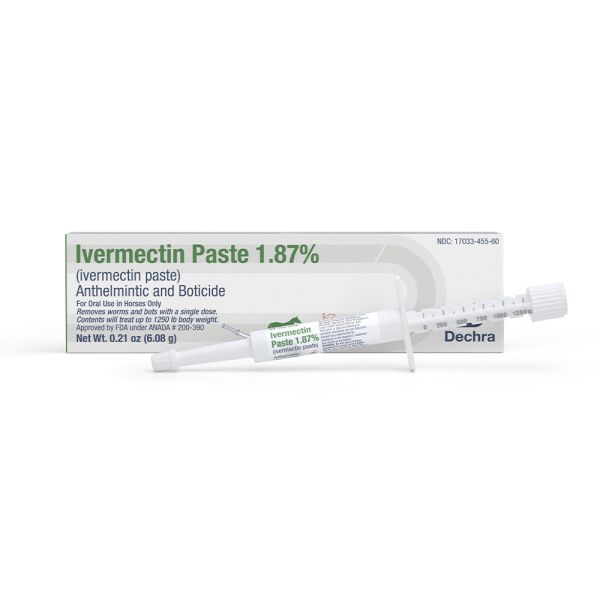 Ivermectin Equine Paste 1.87% Apple Flavor 6.08 gm