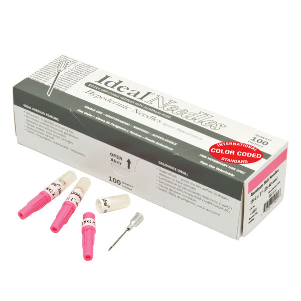 Ideal Needle Aluminum Hub 18 ga x 1"