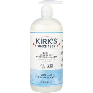 Kirk 3in1 Head to Toe Cleanser - Fresh Scent