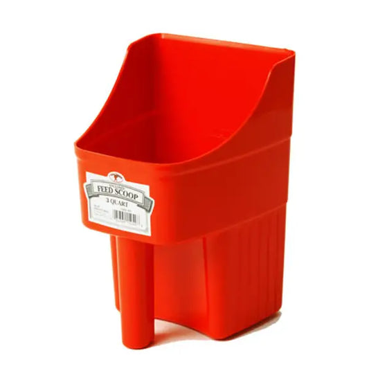 Little giant feed scoop 3 qt RED
