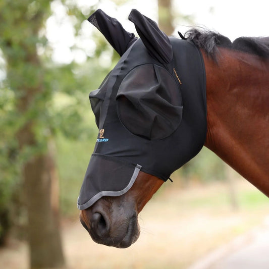 Pro Fly Guard Contour Stretch - w/Ears & Nose - Full/Black