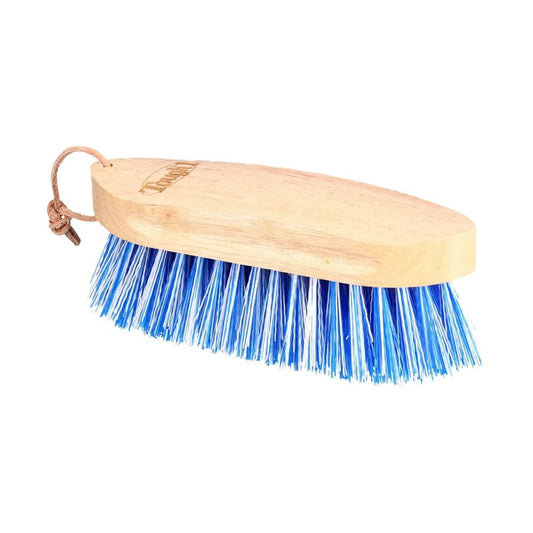 Tough1 Wood Block Medium Bristle Brush - Blue