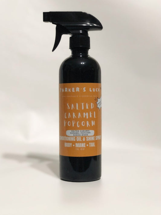 Parkers Luck Salted Caramel Popcorn Shine Spray 16oz