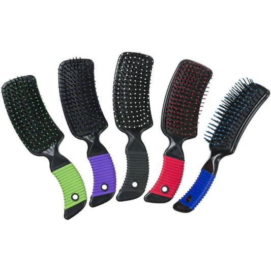 Mane and Tail Brush with Rubber Grip Handle