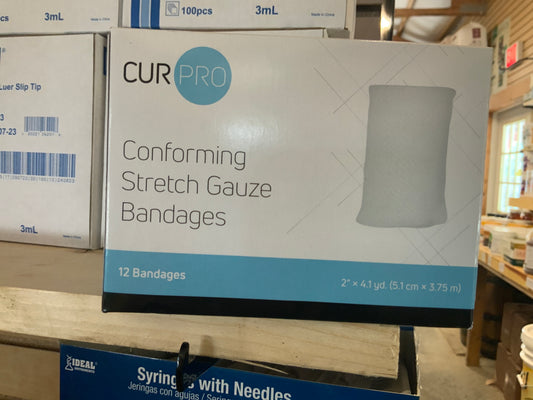 Conforming Stretch gauze 2”x4.1 yards 12 Bandages