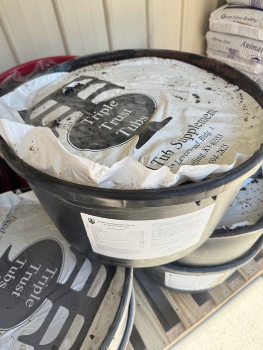 12% Horse Omega Lick Tub Poured 125lbs