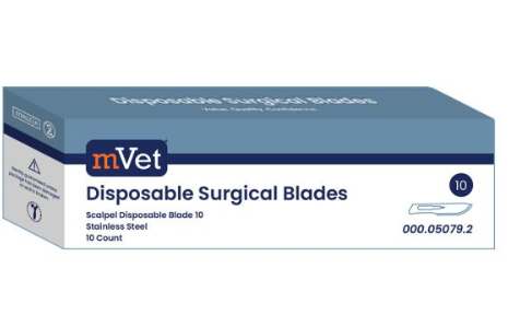 Mvet Disposable Scalpels #10 Blade Box of 10ct