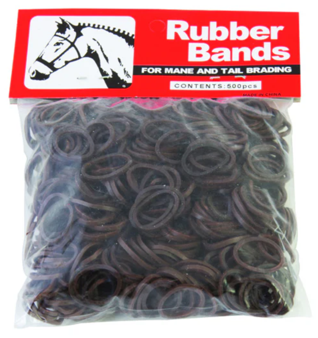 Braiding Bands 500ct Brown
