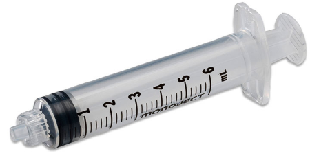 Syringe 6cc Luer Slip