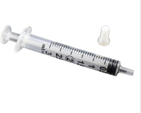 Syringes 3 cc Luer Slip With Cap 100 ct