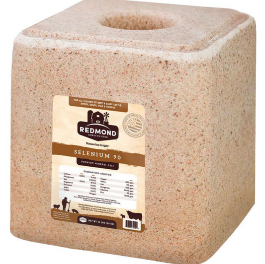 Redmond Selenium 90 Mineral Salt Block - 44lb