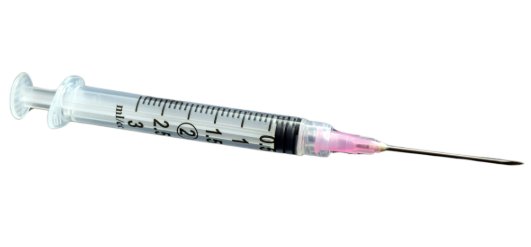 Syringe with Needles 3cc Luer Lock 18 ga x 1"