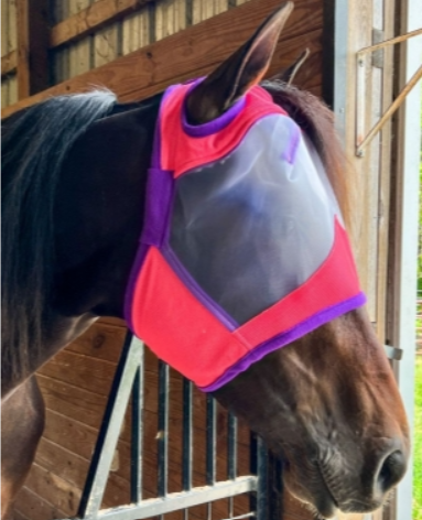 Rugged Ride Fine Mesh Two Tone Fly Mask