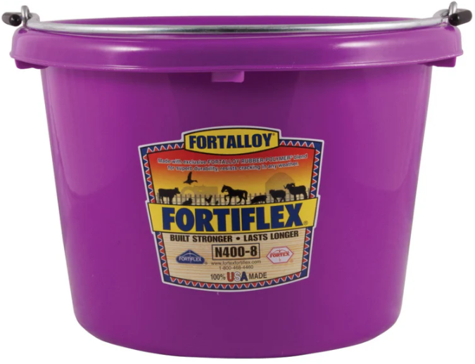 Fortiflex Flat back bucket 8 quart