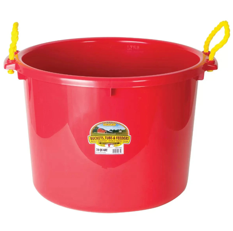 Muck Tub with Rope Handles - 70qt