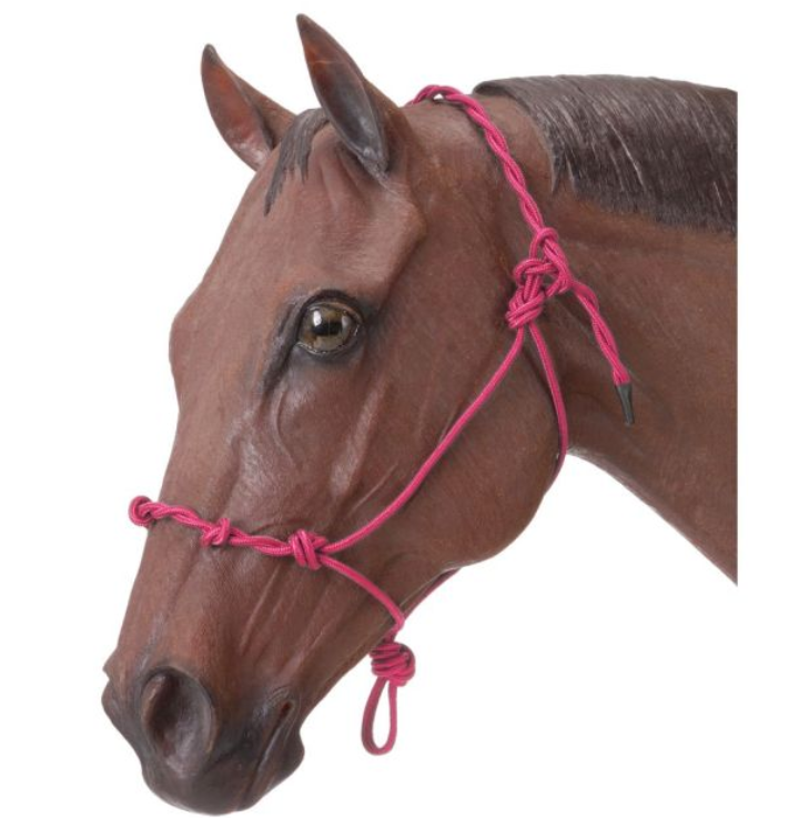 Tough1 Knotted Rope Halter with Twisted Crown