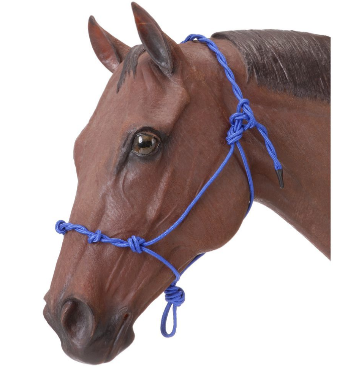 Tough1 Knotted Rope Halter with Twisted Crown