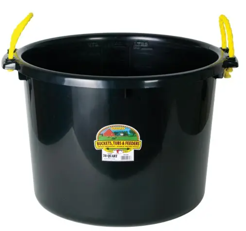 Muck Tub with Rope Handles - 70qt