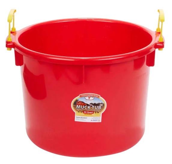 Muck Tub with Plastic Handles - 70qt