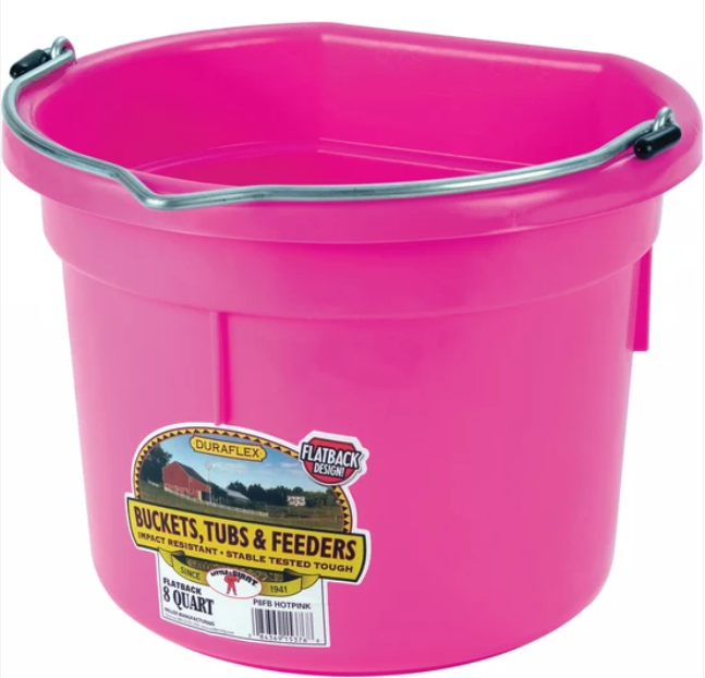 Little Giant Flat Back 8qt Bucket