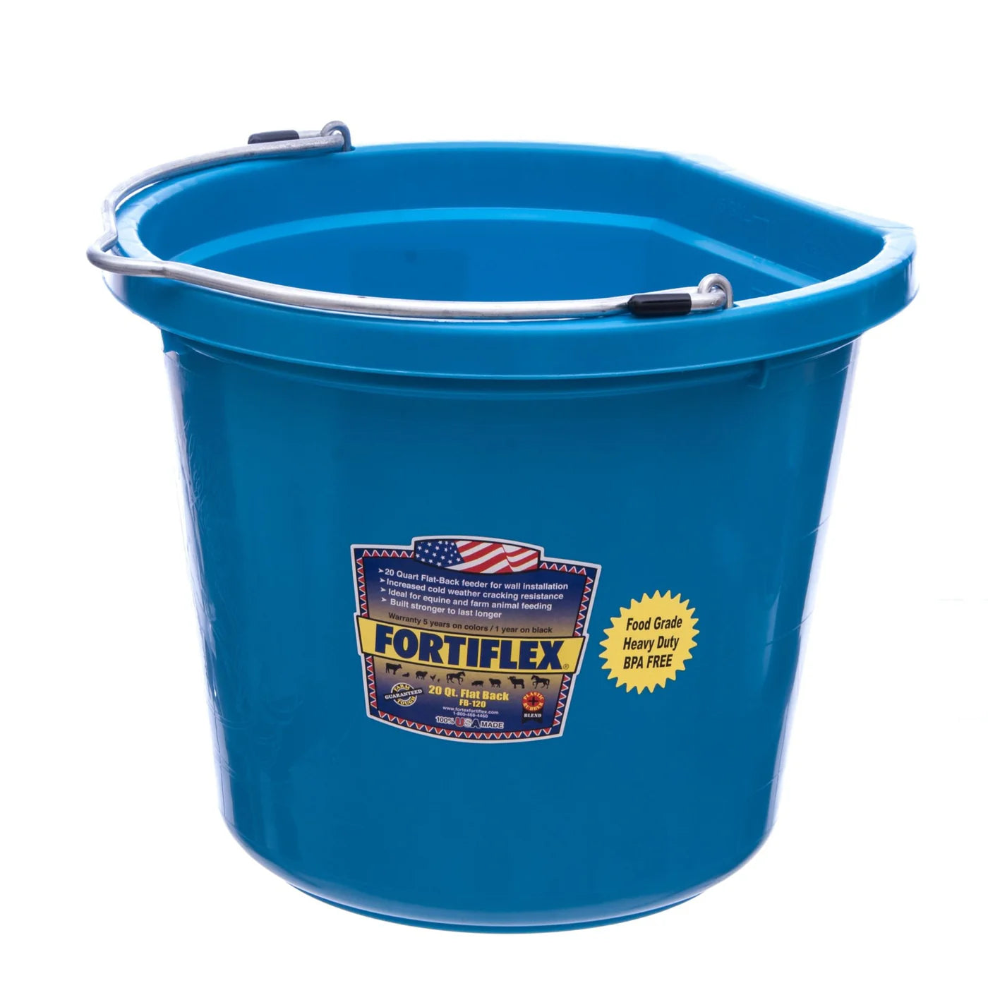 Fortiflex Flat back bucket 8 quart