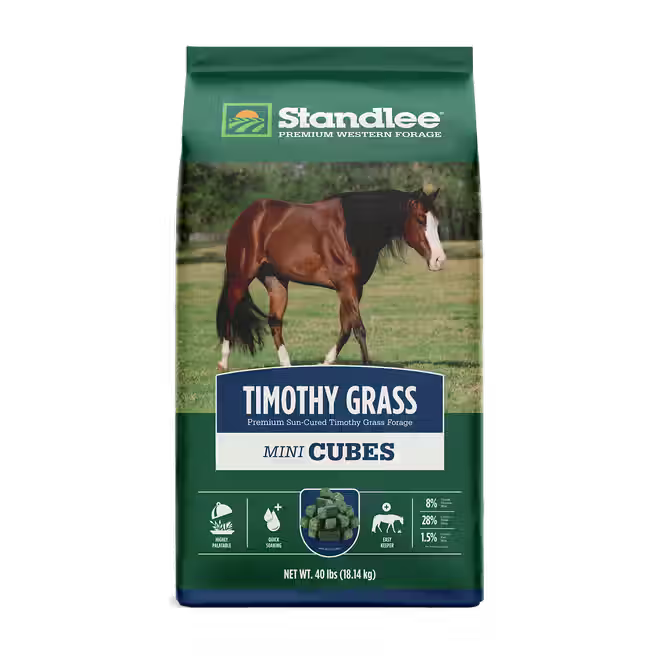 Standlee Premium Western Forage Timothy Grass Mini Cubes